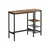 Songmics Barska miza 110x40x90 cm rjava