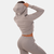 GymBeam Ženski duks TRN Zip-Up Grey