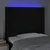 LED uzglavlje crno 93 x 16 x 118/128 cm od tkanine