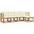 Set vanjskih sofa 5 pcs Prirodna i krem Čvrsto drvo akacije