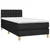 Vidaxl Box spring postelja z vzmetnico črna 80x200 cm blago