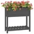 Sadilica s policom siva 82,5x34,5x81 cm od masivne borovine