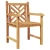 Vrtna stolica 2 pcs 60 x 58 x 90 cm Čvrsto teak drvo