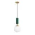 Opviq luster Moira-20206-D, 1 × E27, tamnozeleni