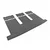 Rubber car mats VW Transporter T5 2003-2015 (Multivan, trunk, long version)