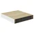 Plutajuće zidne police 4 kom hrast i bijele 23x23,5x3,8 cm MDF
