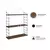 Hanah Home Armoni 3lu Zidna polica, Braon