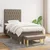 Vidaxl Box spring postelja z vzmetnico taupe 90x190 cm blago