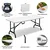 ePRO sklopivi baštenski SET sto 180cm + 2 klupe, metal-plastika