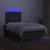 Vidaxl Box spring postelja z vzmetnico LED temno siva 120x200 cm blago