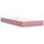 vidaXL Postelja boxspring z vzmetnico Roza 90 x 200 cm Žamet