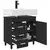Toaletna jedinica Crna 60 x 35 x 60 cm Konstruirano drvo
