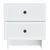 Noćni ormar 2 pcs Bijela 43 x 34,5 x 47,5 cm Konstruirano drvo