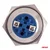 shumee Okroglo jekleno ploščato stikalo VKLOP/IZKLOP 19 mm 5A 12/230V amio-04474