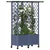 Povišeni krevet s mrežom i krovom Siva 124 x 40 x 142 cm PP