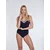 SUNFLAIR Enodelne kopalke  temno modra / bela
