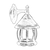 Lessentiel Maison Spoljna zidna lampa BAP-68184-BKR-M1, 30 cm, E27, 40W, IP65, Braon