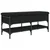 Klupa za cipele crna 102 x 42 x 45 cm od konstruiranog drva