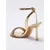 Trendyol Shoes Ženske sandale Takss25To00049, Zlatne
