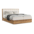 Kremno bela/v naravni barvi boxspring postelja s prostorom za shranjevanje 140x200 cm Asahi – Maison de Reve