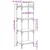 Regal za knjige s 4 razine crni 40x30x120 cm konstruirano drvo