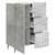 Kreveta Betonska siva 66 x 34,5 x 91,5 cm Konstruirano drvo