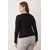 Trendyol Curve Ženska bluza Tbbaw26Af00057, Crna