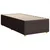 Vidaxl Box spring postelja z vzmetnico temno rjava 80x200 cm blago