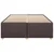 Vidaxl Posteljni okvir brez vzmetnice temno rjav 160x200 cm blago