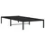 shumee vidaXL Kovinski posteljni okvir črne barve 90x200 cm