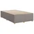 Vidaxl Box spring postelja z vzmetnico taupe 120x190 cm blago