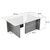 Nordure Klub sto Vetrino, 105x65x40cm, Braon