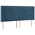 Vidaxl Box spring postelja z vzmetnico LED temno modra 180x200cm žamet