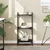 Regal za knjige s 3 razine crni 40x30x86 cm konstruirano drvo