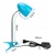 Aigostar - Stona lampa sa stezaljkom 1xE27/11W/230V plava/hrom