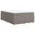 Vidaxl Box spring postelja z vzmetnico taupe 140x190 cm blago