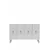 Hanah Home komoda Ayshe 120, 120 cm, bela / srebrna
