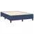 Vidaxl Box spring postelja z vzmetnico modra 140x200 cm blago