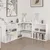 Hanah Home polica za knjige Adel Corner Set 1, 120×120 cm, bela