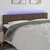 Vidaxl LED posteljno vzglavje taupe 180x5x78/88 cm blago