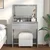 vidaXL Toaletne mize za spalnice Siva Sonoma 80 x 39,6 x 135 cm
