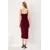 Trendyol Milla Ženska haljina Twoss19Ad0020, Bordo