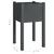 Vrtne sadilice 2 kom sive 40 x 40 x 70 cm od masivne borovine
