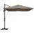 Suncobran Sivo-smeđa 351 x 250 x 253 cm Poliester i aluminij