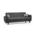 Atelier del Sofa Trosed na razvlačenje Alkon 214x86x77cm Tamnosivi