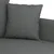 Vidaxl Dvosed temno siv 120 cm blago