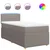 vidaXL Box spring postelja z vzmetnico taupe 90x200 cm blago