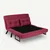 Atelier del Sofa Dvosed na razvlačenje Sando 2 175x133cm Bordo
