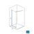 LINNI Tuš paravan walk-in Elegance Gold, Providno staklo 8mm, Zlatni profil, 90x200cm