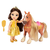 Jakks Pacific punčka Disney Princess mala Belle 15 cm in Phililpe 221574